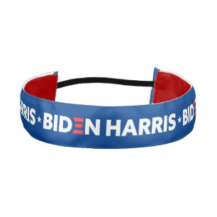 Biden / Harris White Stars Blue Athletic Headband