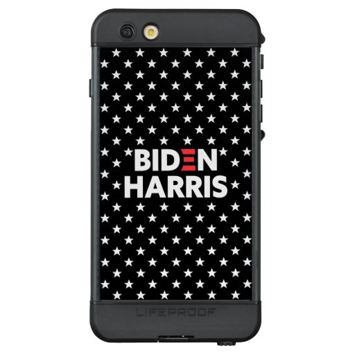 Biden / Harris White Stars Pattern Black LifeProof NÜÜD iPhone 6s Plus Case