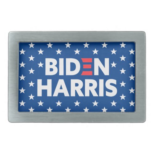 Biden  Harris White Stars Pattern Blue Belt Buckle
