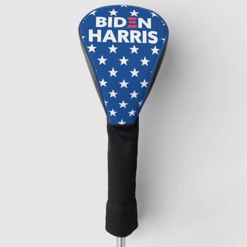 Biden  Harris White Stars Pattern Blue Golf Head Cover