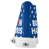 Biden / Harris White Stars Pattern Blue High-Top Sneakers (Left Shoe Back)