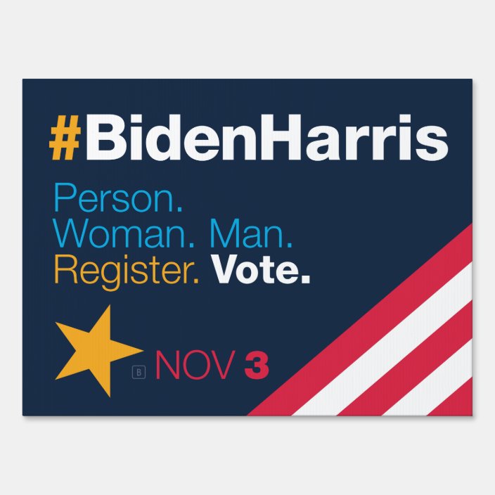 Biden Harris Yard Sign (24 x18)