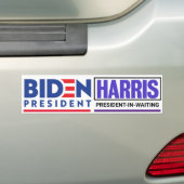 Biden in 2020 / Harris in ? Bumper Sticker (On Car)