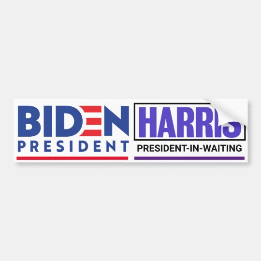 Biden in 2020 / Harris in ? Bumper Sticker | Zazzle.com