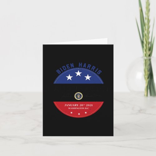 Biden Inauguration Day 46th President Harris Jan 2 Card