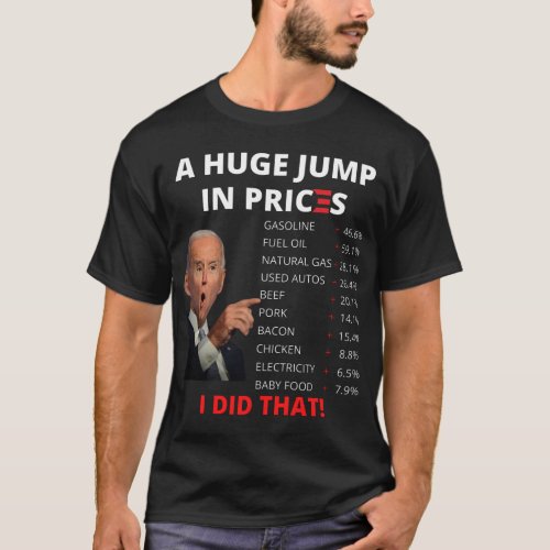 Biden Inflation _ Joe Biden US Crisis I Did That A T_Shirt