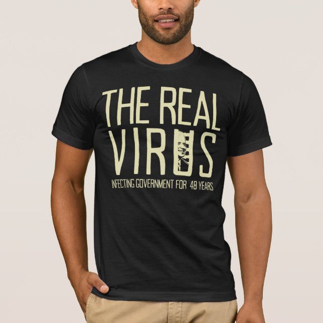 Biden is the Real Virus Anti-Biden T-Shirt (Front)