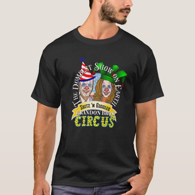 Biden Jingle Joe Giggles Circus Trump 2024 Conserv T-Shirt (Front)