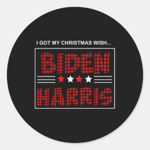 Biden Kamala Harris 2020 Christmas Classic Round Sticker