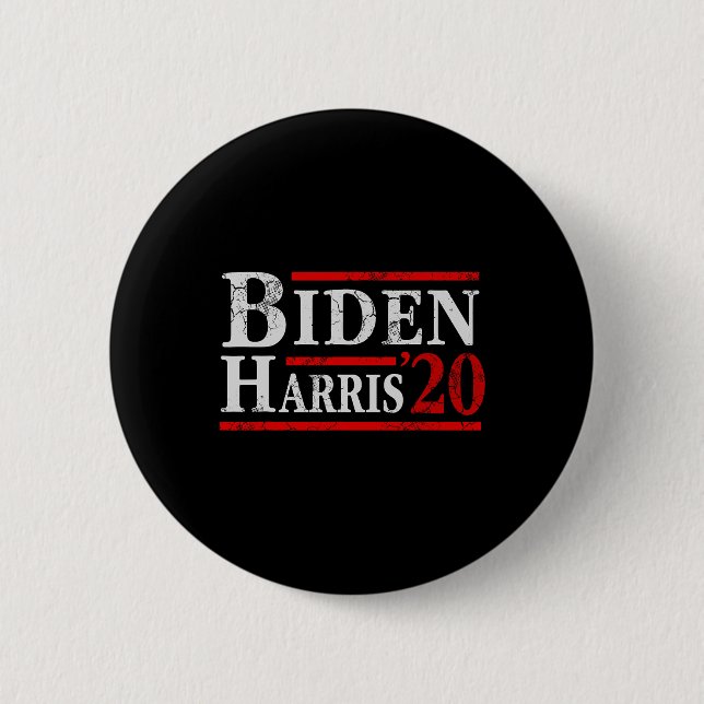 Biden Kamala Harris 2020 Election Democrat Liberal Button (Front)