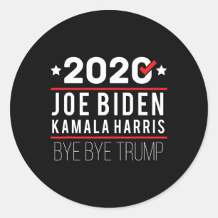 Biden Kamala Harris 2020 Liberal Democrat Election Classic Round Sticker