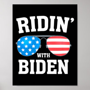 Biden Kamala Harris 2024 - Ridin' With - Liberal  Poster