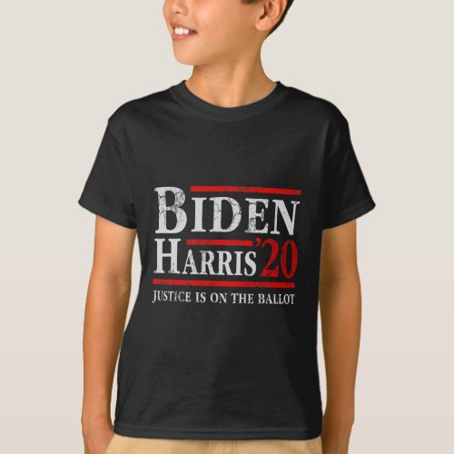 Biden Kamala Harris Justice Is On The Ballot 2020  T_Shirt