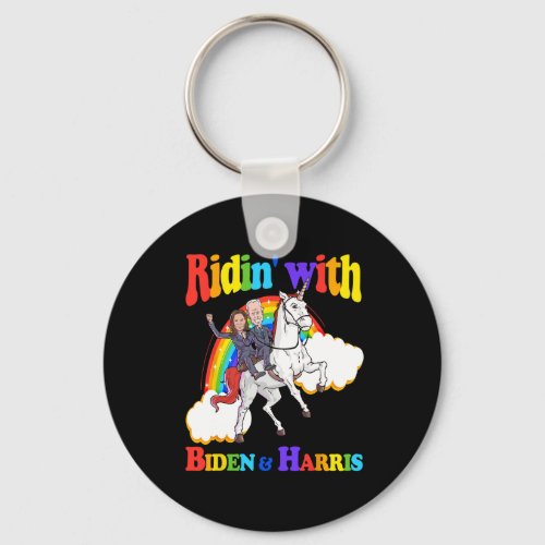 Biden Kamala Harris Shirt Toddler Kids Unicorn Lov Keychain