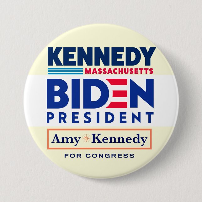 Biden -- Kennedy Coattails Button (Front)