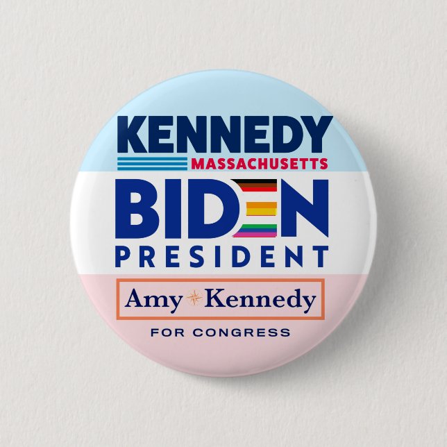 Biden -- Kennedy Coattails Button (Front)
