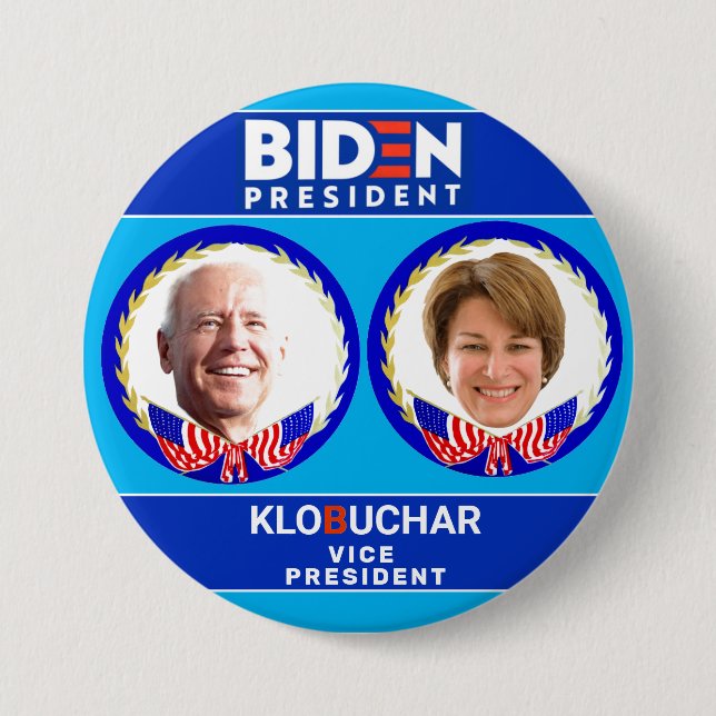 Biden/Klobuchar 2020 Button (Front)
