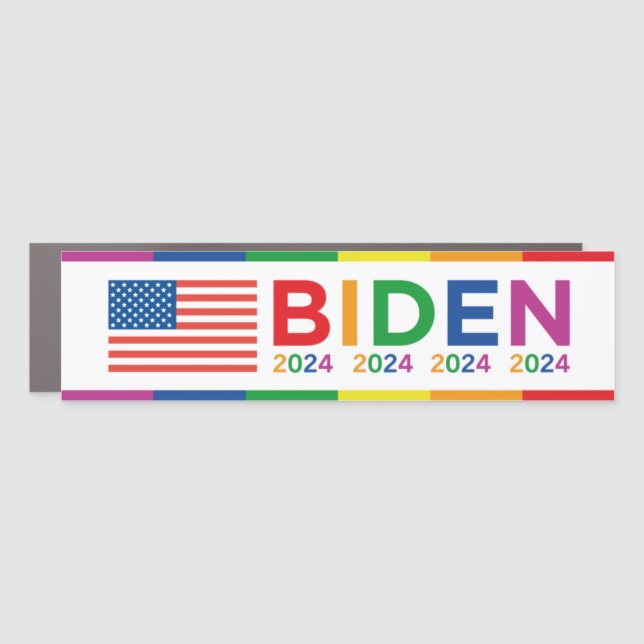 Biden LGBT 2024 Car Magnet (Front)