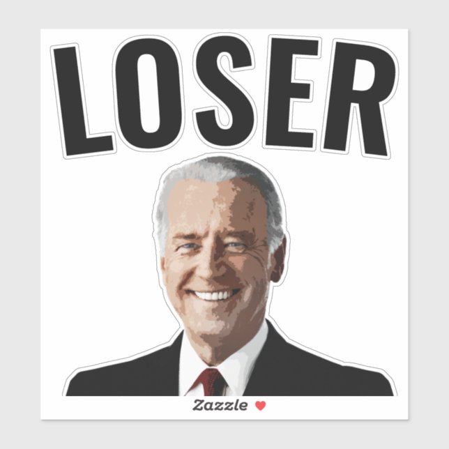 BIDEN LOSER DIE CUT STYLE DECAL STICKERS (Sheet)