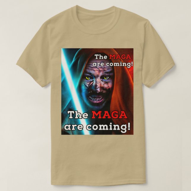 Biden Midnight Ride MAGA Are Coming Adult Costume  T-Shirt (Design Front)