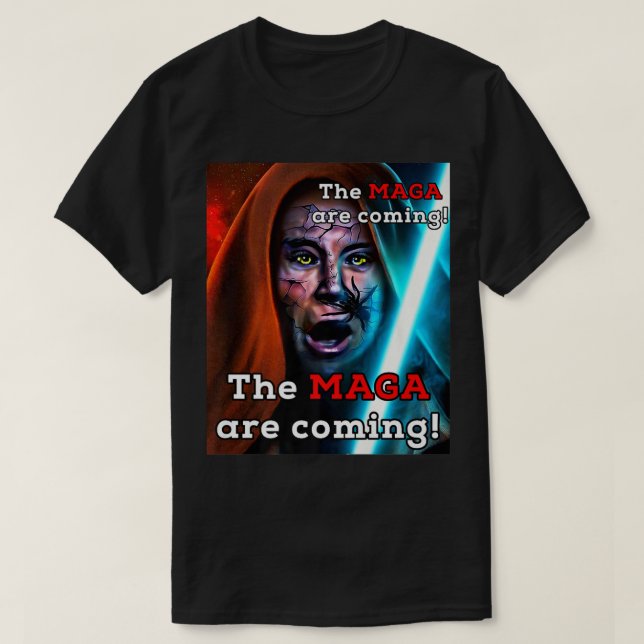 Biden Midnight Ride MAGA Are Coming Adult Costume  T-Shirt (Design Front)