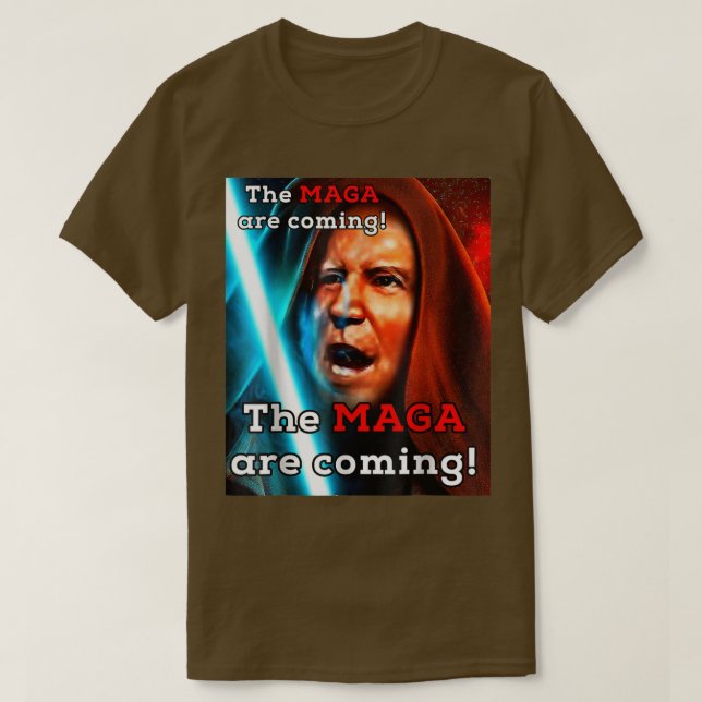 Biden Midnight Ride MAGA Are Coming Adult Costume  T-Shirt (Design Front)