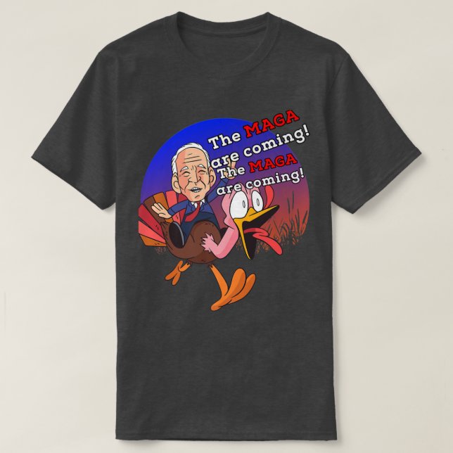 Biden Midnight Ride MAGA Are Coming Adult Costume  T-Shirt (Design Front)
