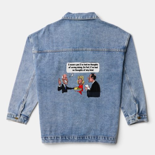 Biden _ No thoughts of any kind  Denim Jacket