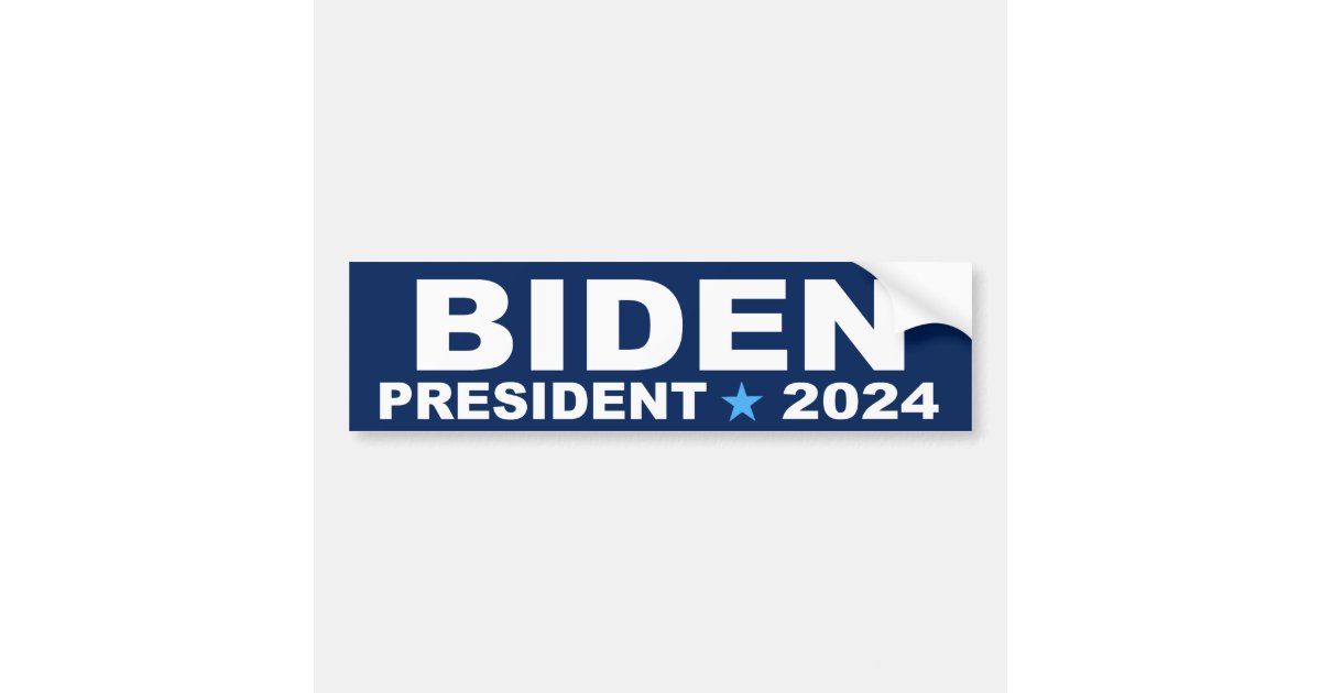 Biden President 2024 bumper sticker | Zazzle