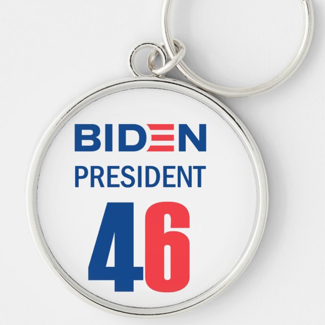 Biden president 46 keychain (Front)