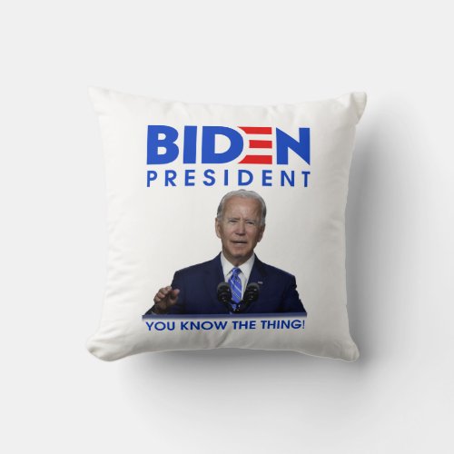 Biden President Throw Pillow
