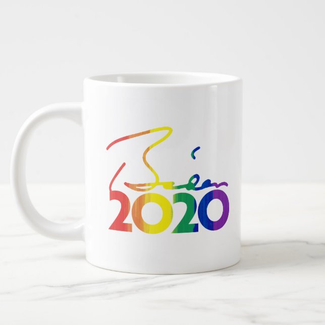 BIDEN PRIDE 2020 GIANT COFFEE MUG (Left)