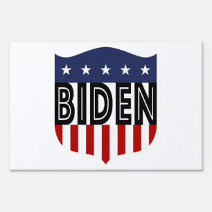 BIDEN stars and stripes lawn sign