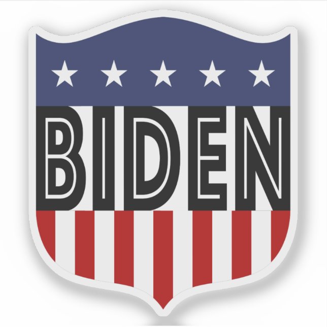 BIDEN stars and stripes Sticker (Front)