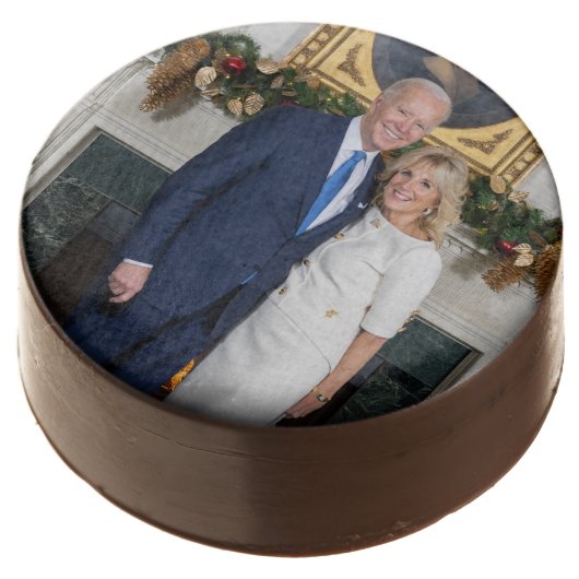 Biden State of the Christmas Union Address Chocolate Covered Oreo (Angled)
