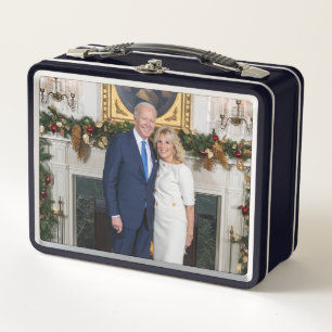 Biden State of the Christmas Union Address Metal Lunch Box
