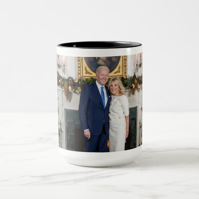 Biden State of the Christmas Union Address   Mug (Center)