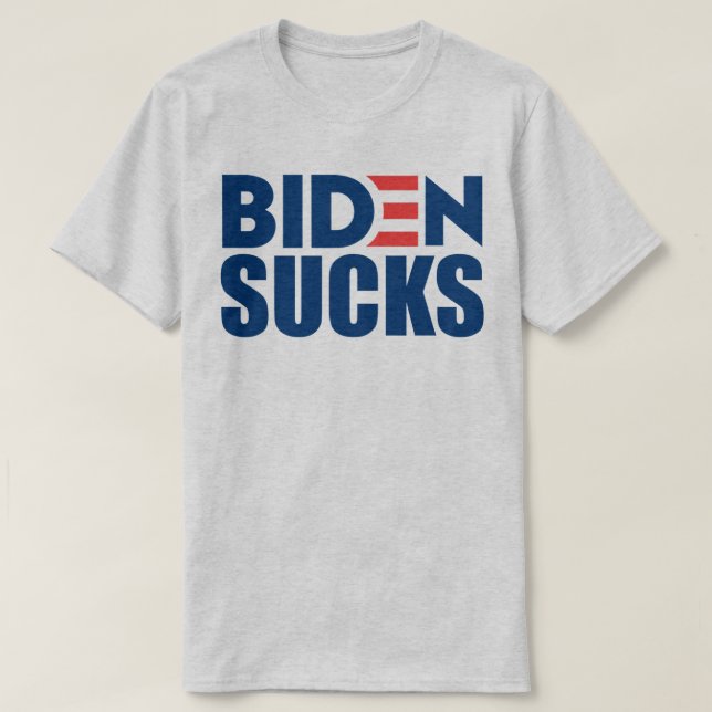 BIDEN SUCKS Anti Joe Biden T-Shirt (Design Front)