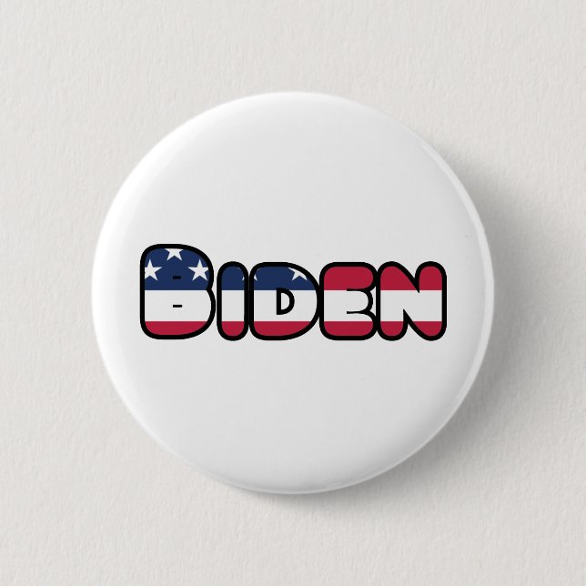 Biden Support US Election President 2020 Button (Front)