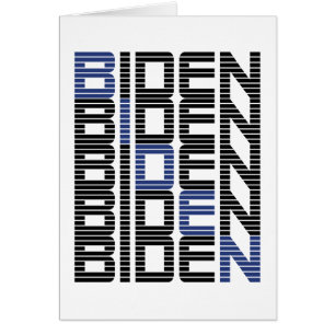 BIDEN text stacks Cards