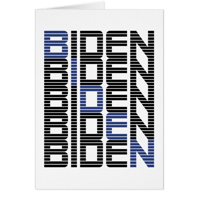 BIDEN text stacks Cards (Front)