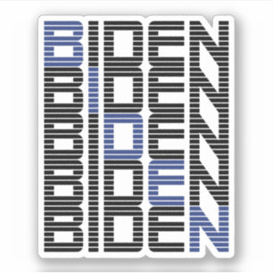 biden text stacks sticker