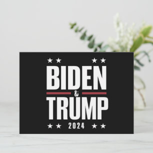 Biden Trump 2024 Funny Election Presidential VP Invitation