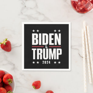 Biden Trump 2024 Funny Election Presidential VP Napkins