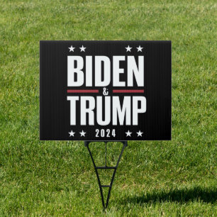 Biden Trump 2024 Funny Election Presidential VP Sign