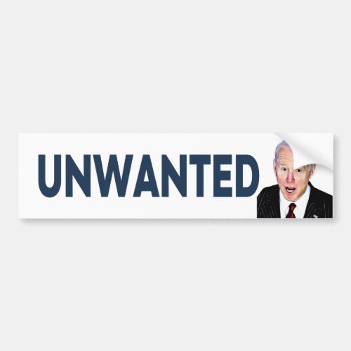 Biden Unwanted Anti Idiot Dumb  Bumper Sticker