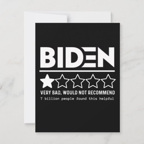 Biden Very Bad Would Not Recommend T_Shirt Save The Date