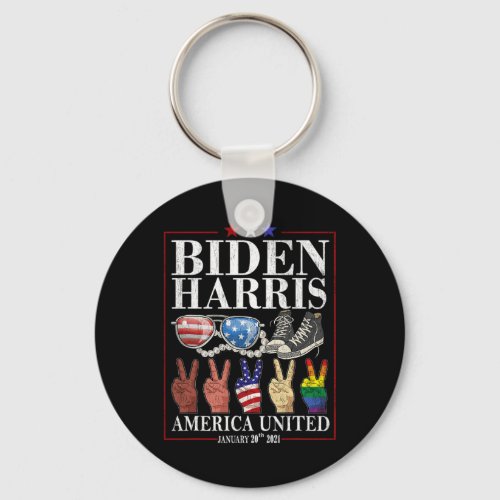 Biden Vp Harris America United Inauguration 2021  Keychain