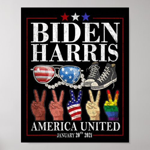 Biden Vp Harris America United Inauguration 2021  Poster