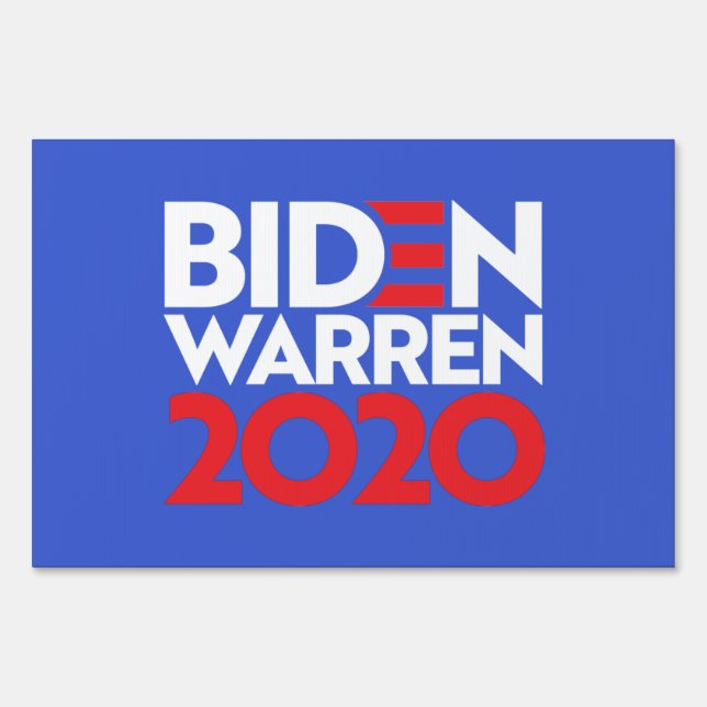 BIDEN WARREN 2020 SIGN (Front)
